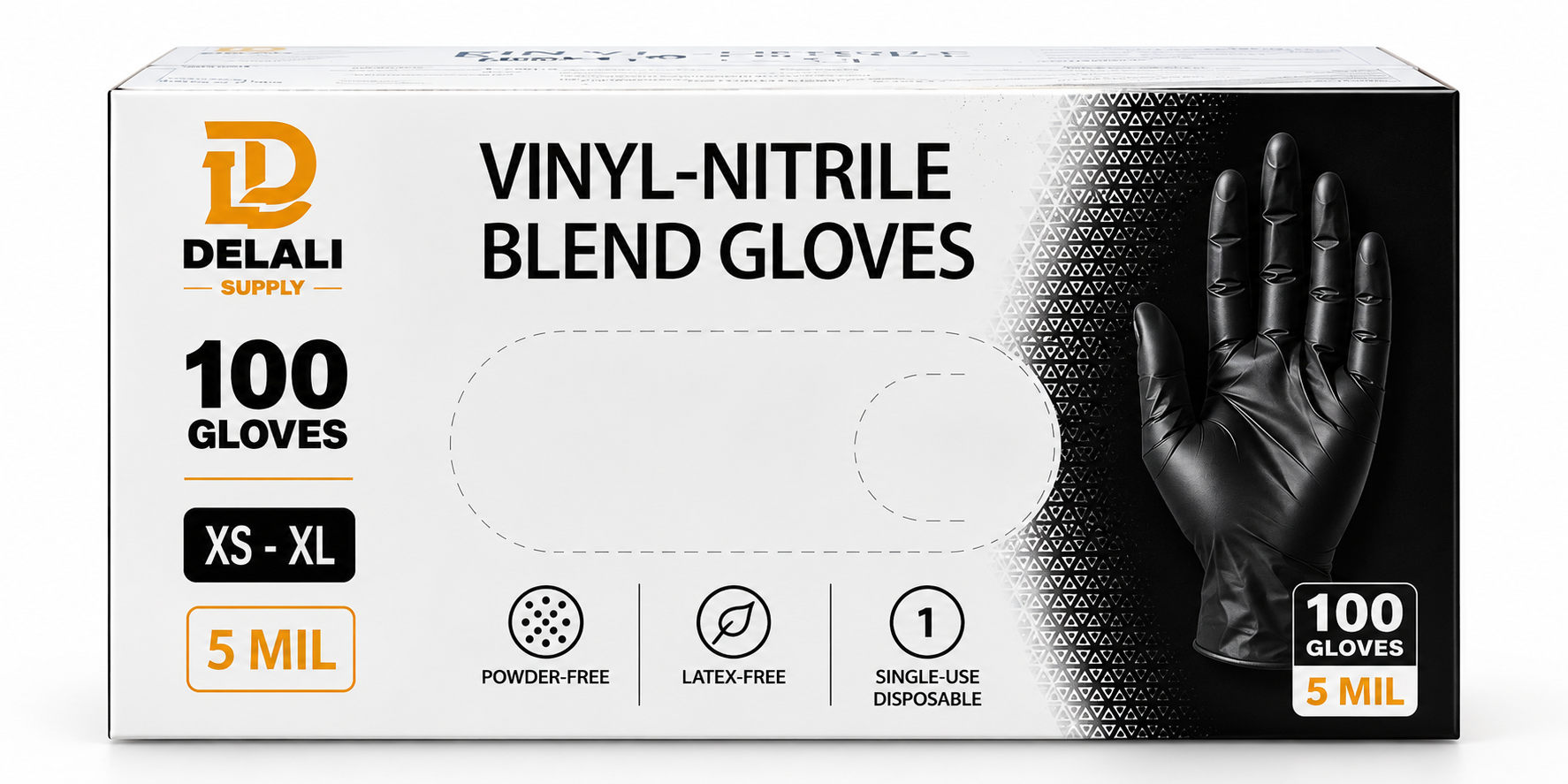 Delali Supply vinyl-nitrile blend gloves